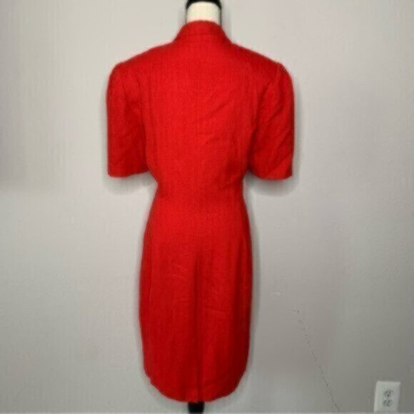 NWOT Spiegel 80s Vintage Red Blazer Tuxedo Dress - Picture 7 of 14